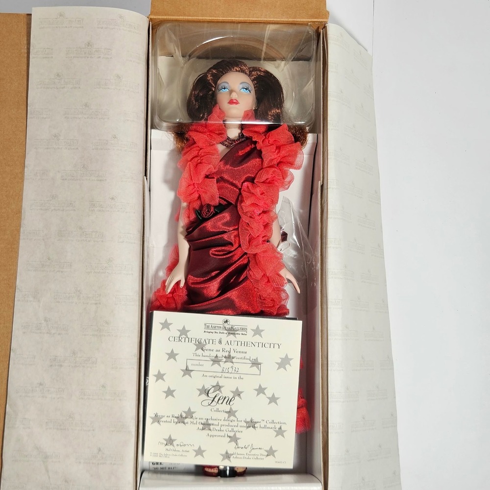 Ashton Drake Gene Marshall Red Venus Doll Mel Odom Collection NIB COA 315932